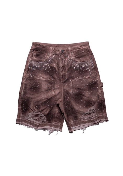 Bermuda con strass PAPER MONEY | PM1070RUST